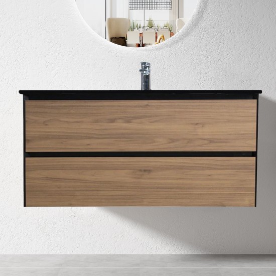 1200mm Plywood Wall Hung Vanity With Polymarble Basin